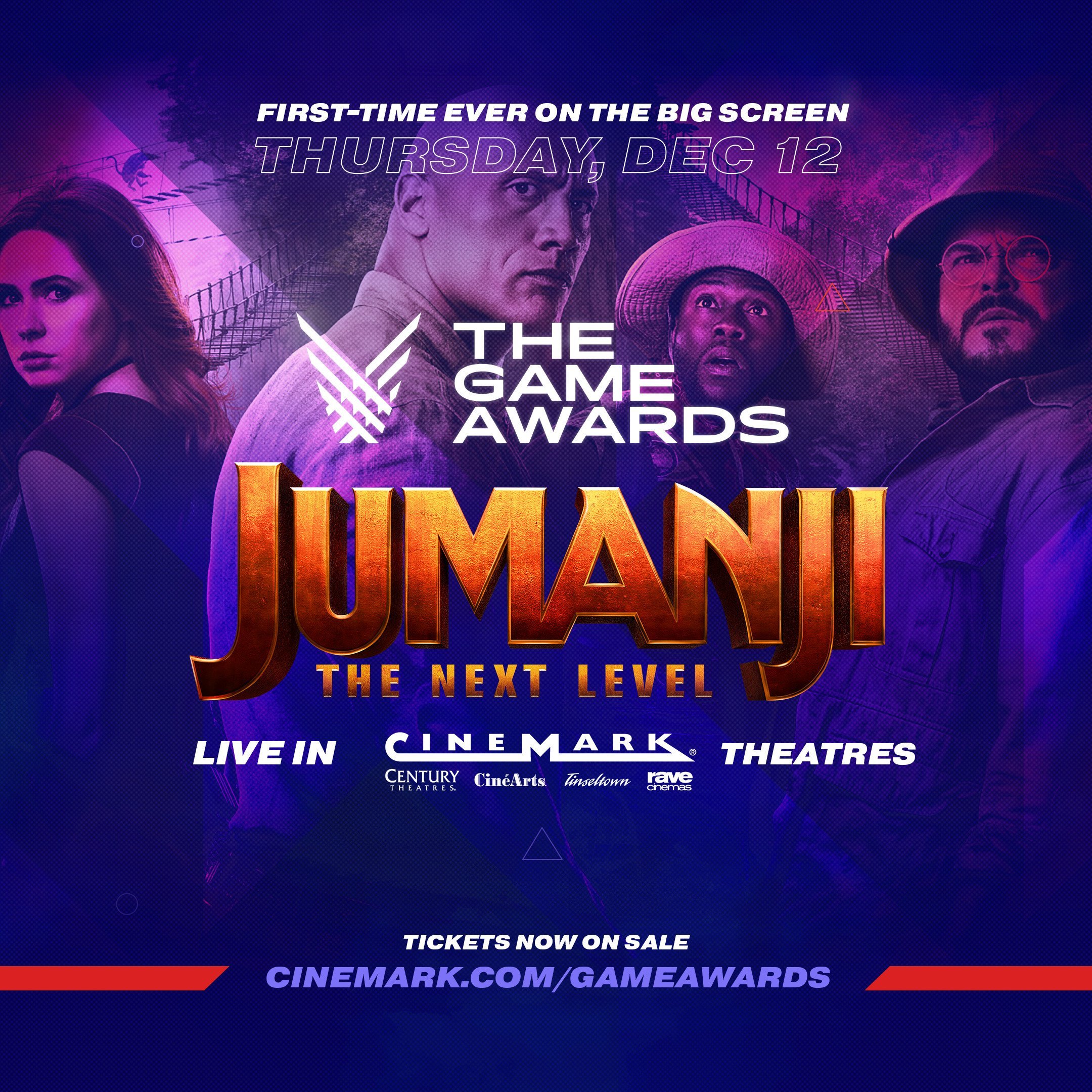 The Game Awards 2019 + Jumanji: The Next Level Early Screening