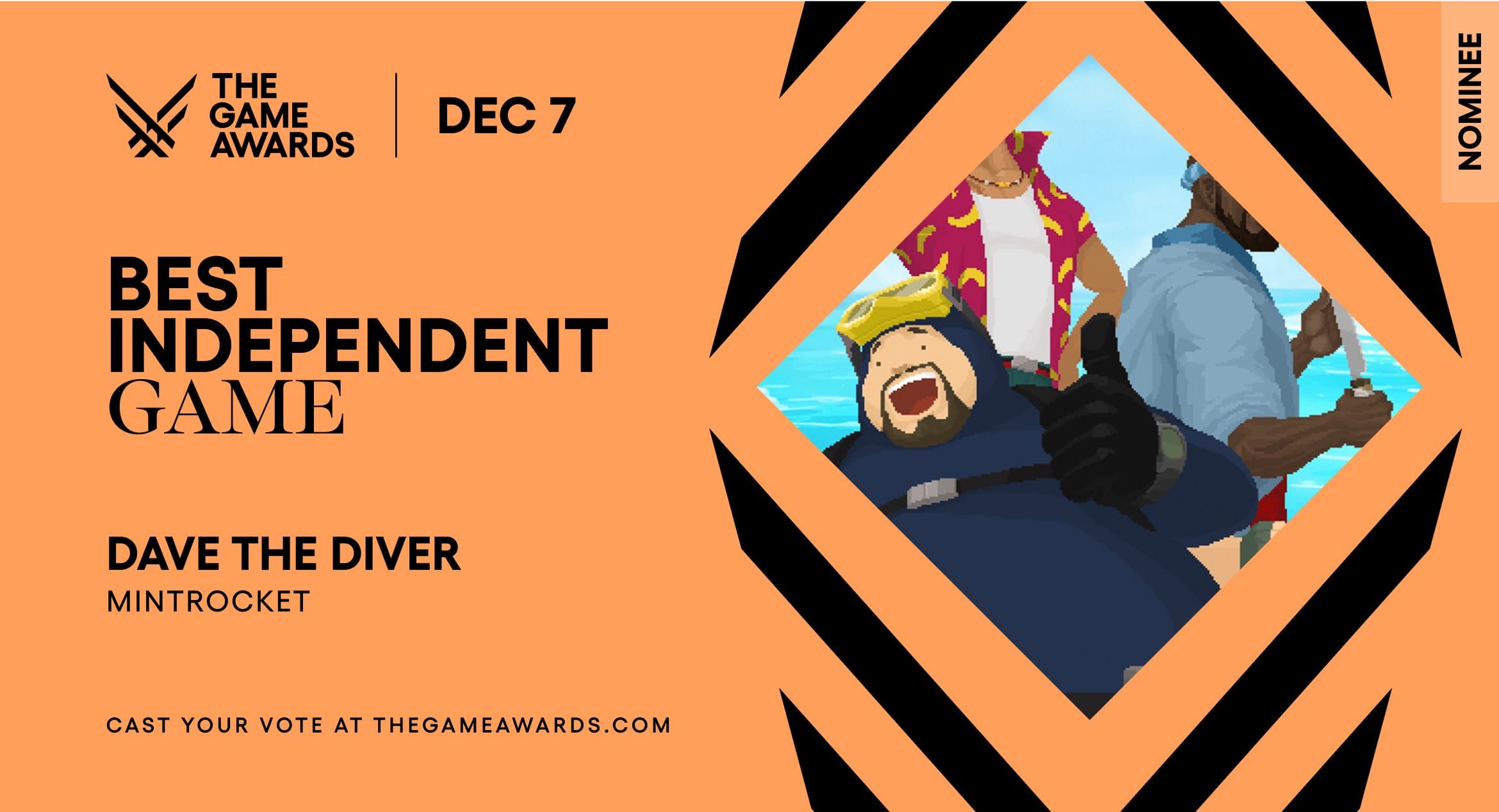 The Game Awards: Dave the Diver up for Best Independent Game 