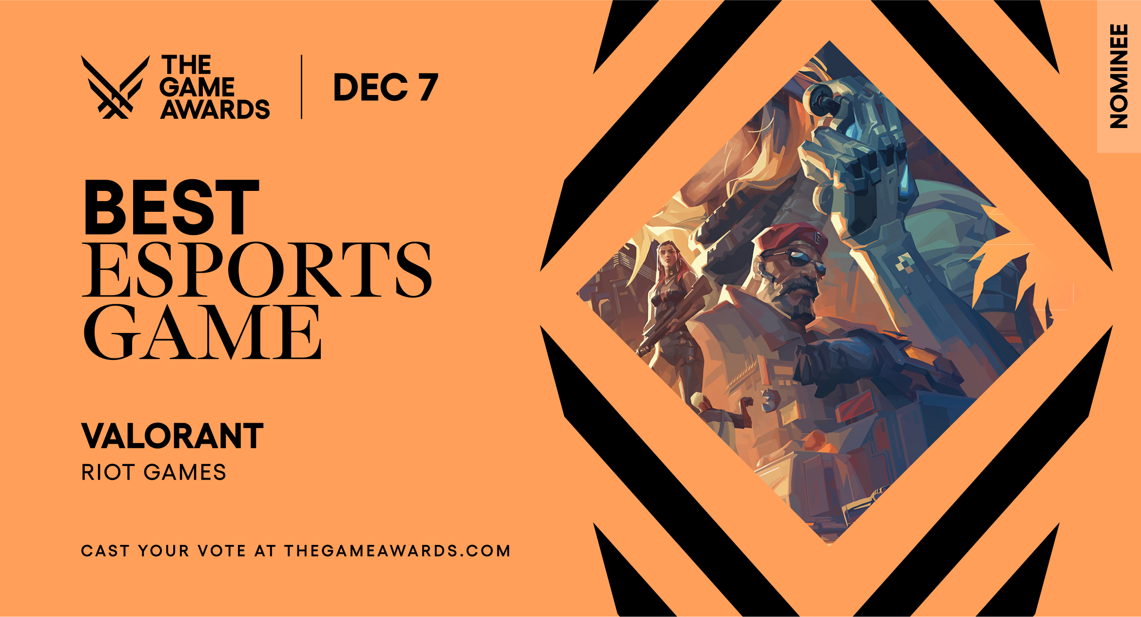 Esports Awards - Vote for VALORANT! Finalist of the Esports Game